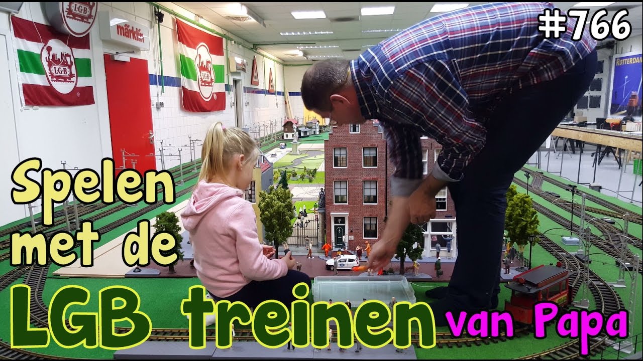 Rijden met de LGB en PIKO NS TREINEN van Papa. #766
