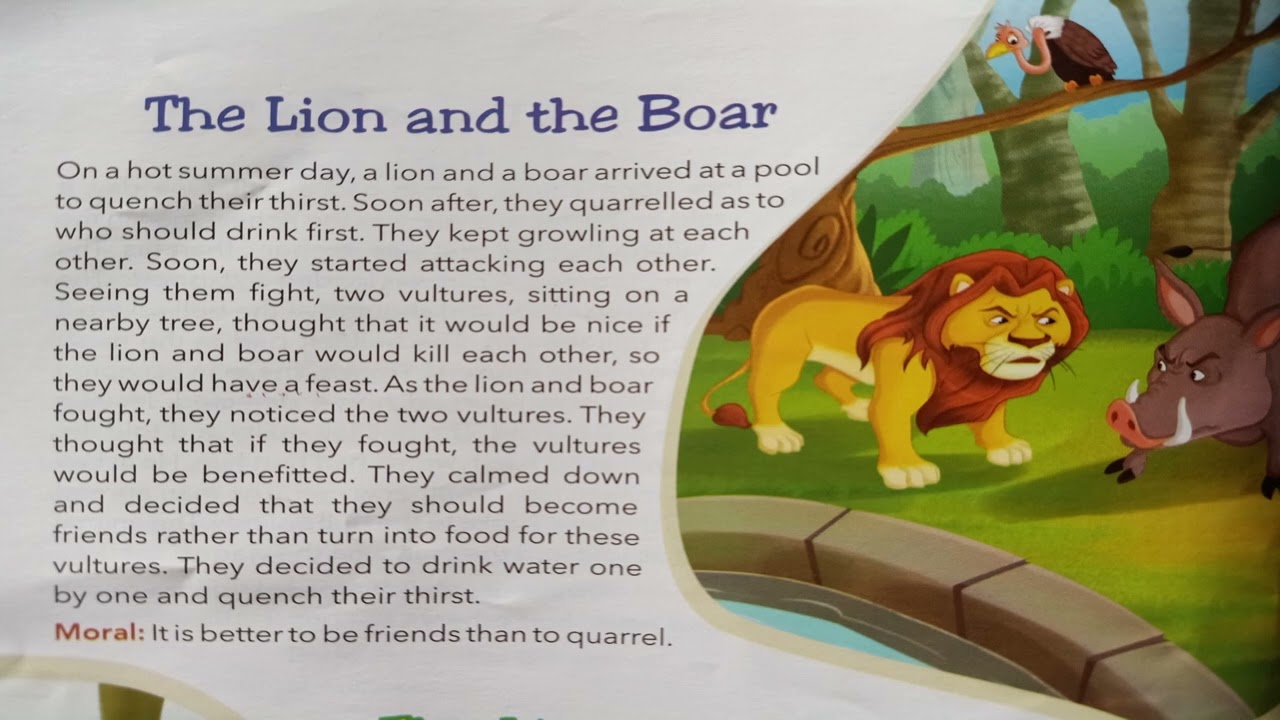 The Lion and The Boar - 108 Short Stories with Morals