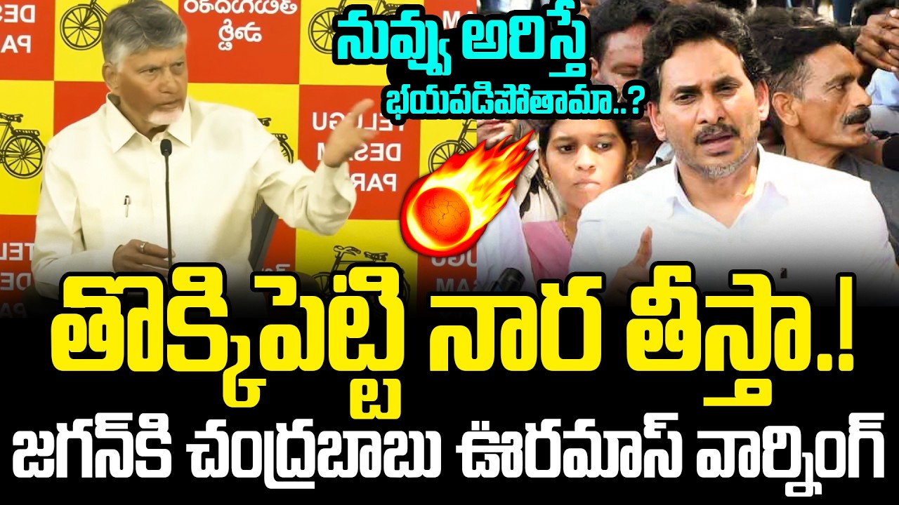 ఎక్కువ చేస్తే తాట తీస్తా.! CM Chandrababu Serious Comments On YS Jagan | YS Jagan || Star Focus