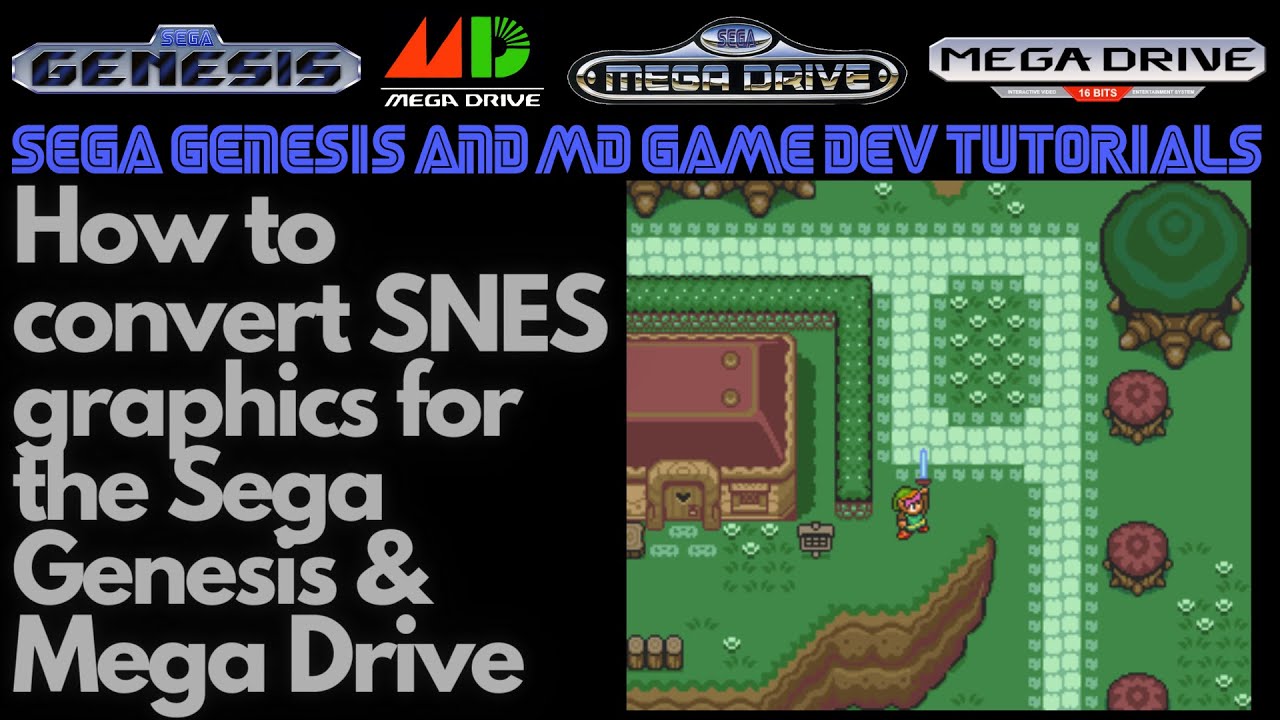 How to Convert SNES Graphics for the Sega Genesis & Mega Drive - Beginners Game Dev Tutorials