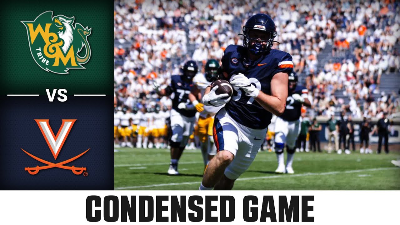 William and Mary vs. Virginia Condensed Game | 2025 ACC Football
