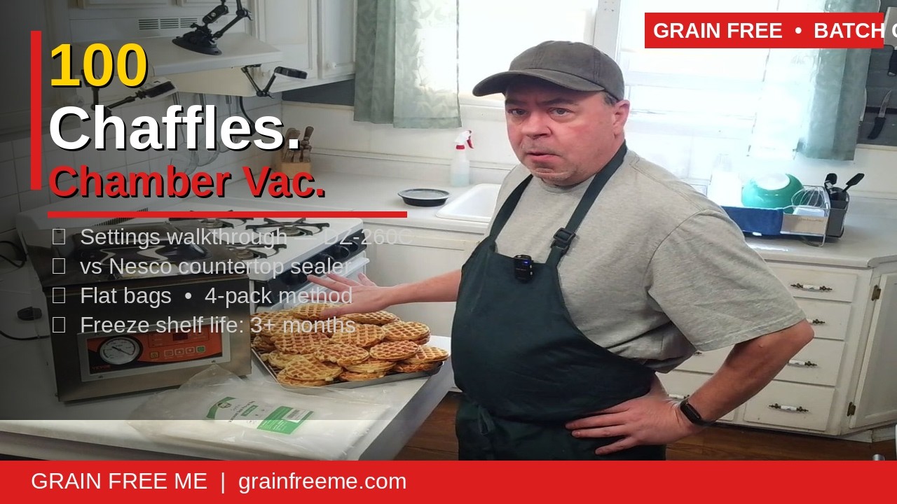 Chamber vac batch chaffles!