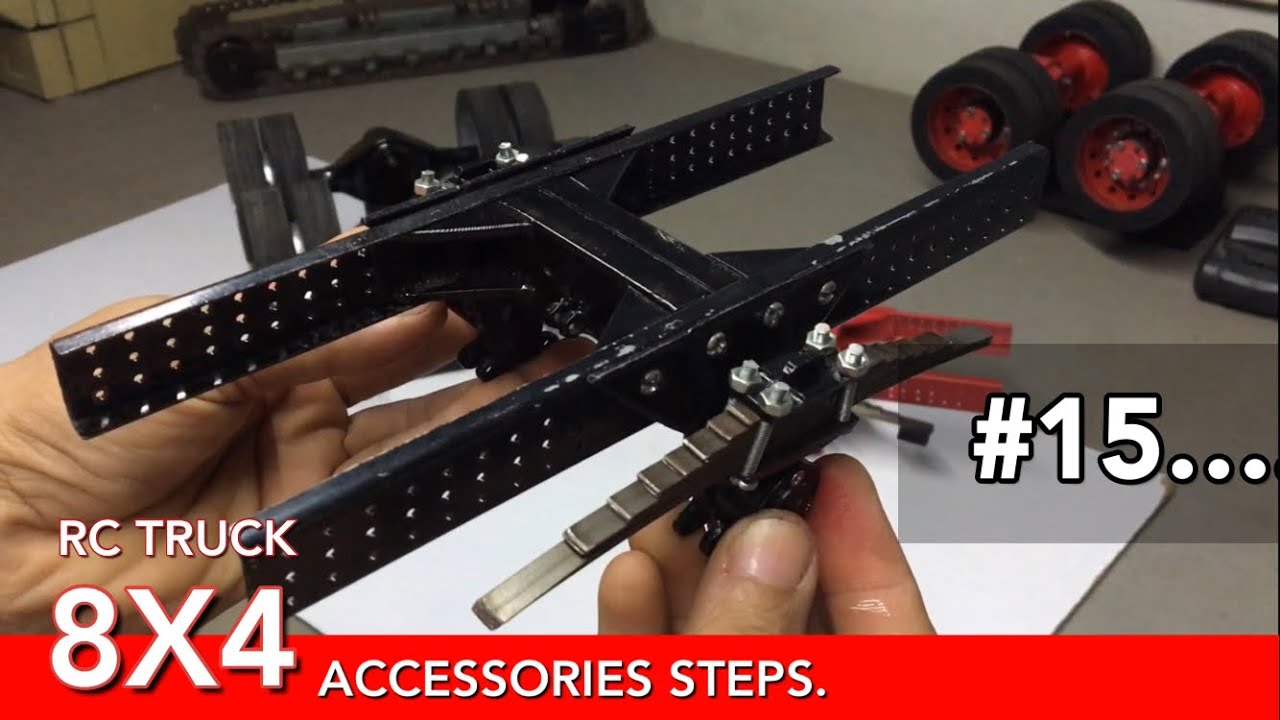 Build - 8X4 RC Heavy Construction Metal Truck - Accessories Step #14 Chassis Assemble +2
