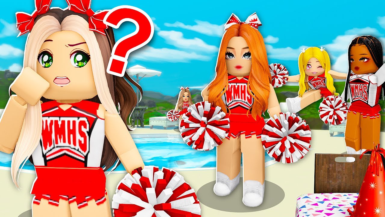 I Snuck Into CHEERLEADER'S PARTY.. They Had A DARK SECRET! (Roblox Bloxburg)