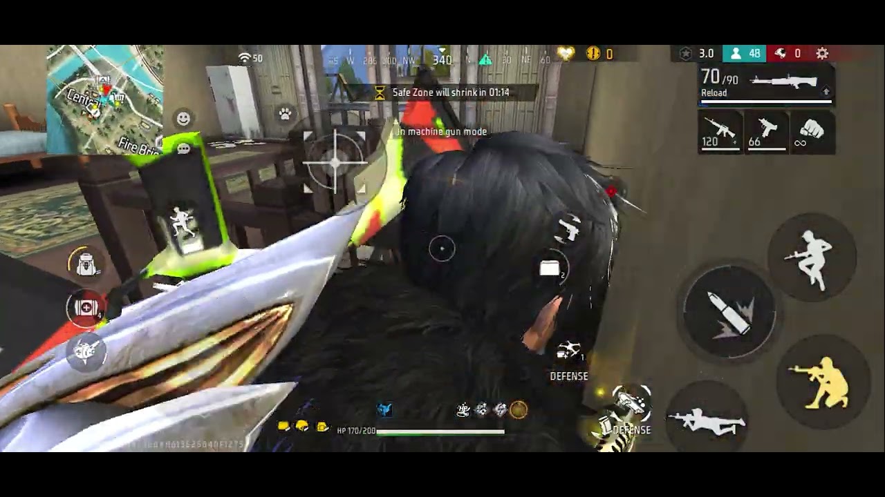 1 kills br renk and hakmod and booyah #new #viral #top #freefire #gaming #youtube