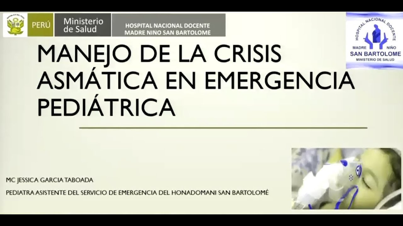 MANEJO DE LA CRISIS ASMÁTICA EN EMERGENCIA PEDIÁTRICA