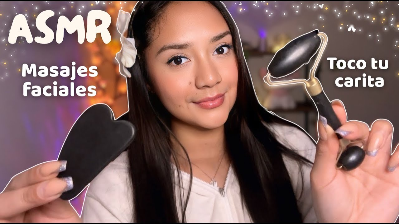 ASMR SPA FACIAL RELAJANTE + MASAJES DE ROSTRO +  MOUTH SOUNDS roleplay español