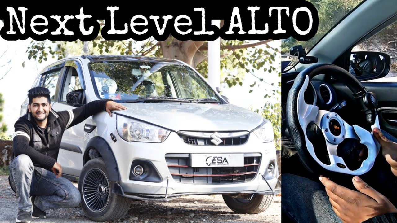 Modified Alto | Siren | Fendor flares | Valvetronic Exhaust | Maruti Suzuki Alto K10 Modified in ESA