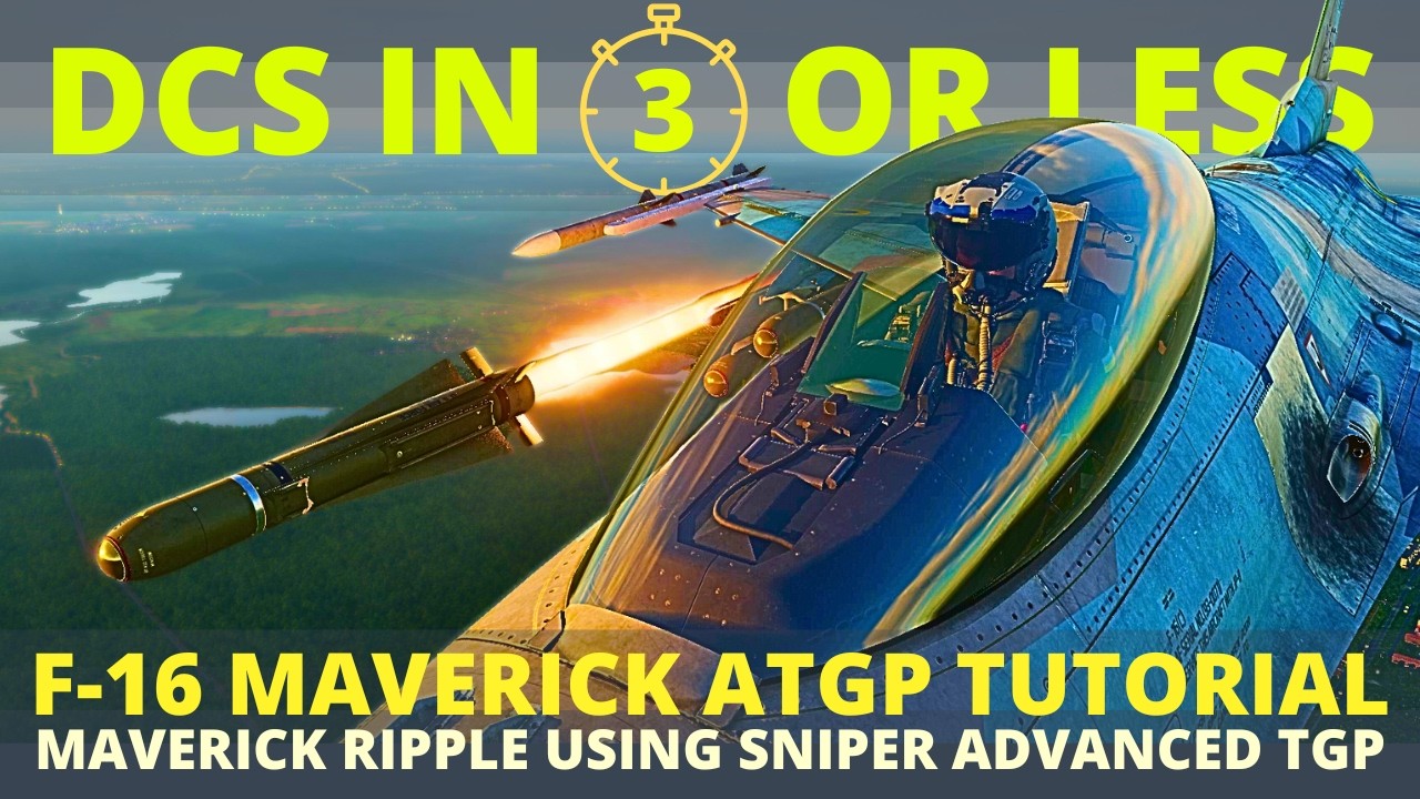 DCS F-16&nbsp;Maverick&nbsp;Sniper&nbsp;Pod Tutorial | AGM-65D With Automatic Handoff | DCS In 3 Or Less