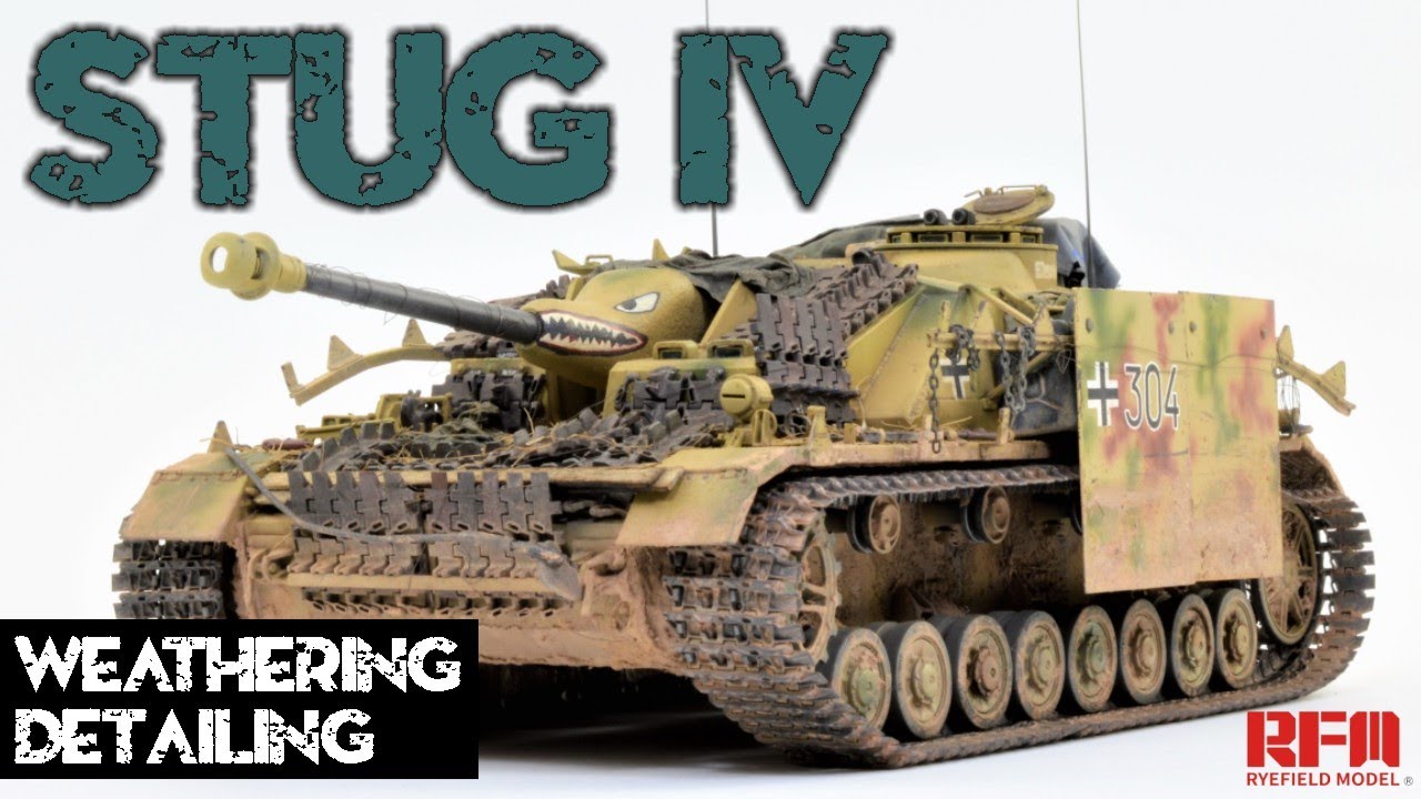 STUG IV TANK DESTROYER - RFM 5060 1/35 scale, weathering and detailing tutorial, part 3
