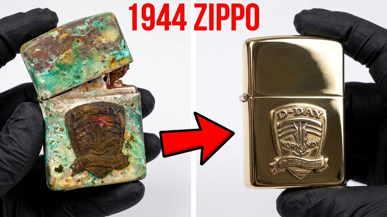 Zippo Lighter Restoration D-Day WW2 - 1944 Largest Amphibious Invasion