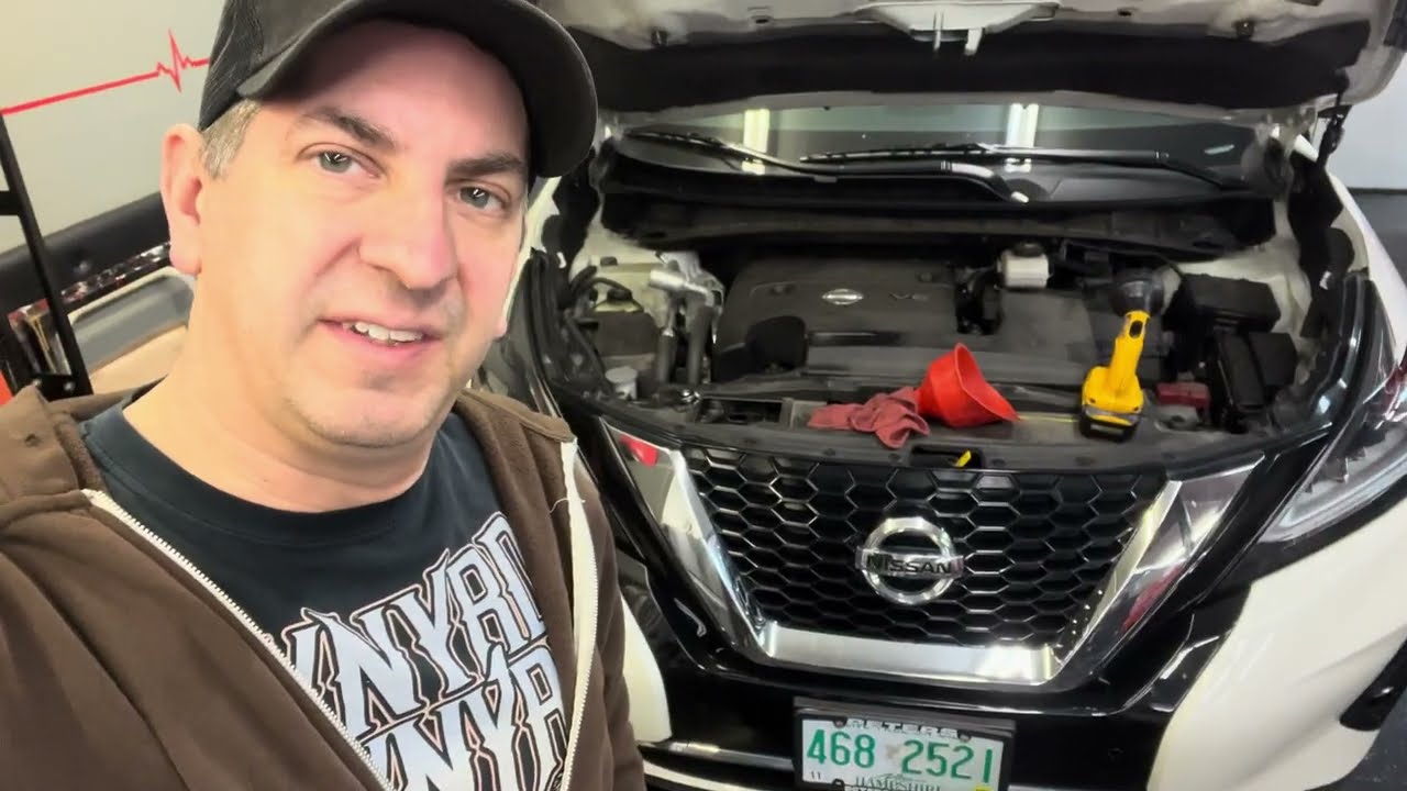 Простое обслуживание автомобиля: замена масла и фильтров на Nissan Murano 2015-2024!