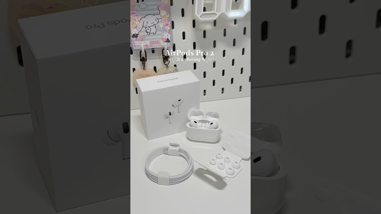 Airpods pro 2 unboxing 🫧🪽 #airpodspro #airpodspro2 #airpodsunboxing #apple #airpods #unboxing