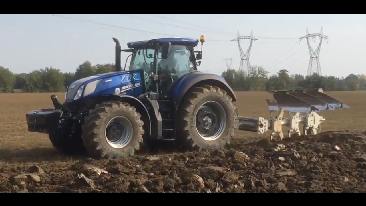 Prova New Holland T 7.315 HEAVY DUTY aratura TRIVOMERO ERMO