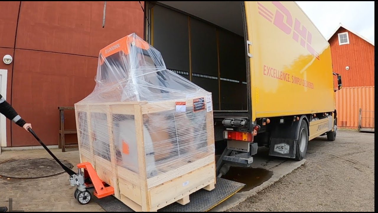 Logosol B751 PRO Bandsåg med 8 kw elmotor Del 1 -  Monterar i hop ramen
