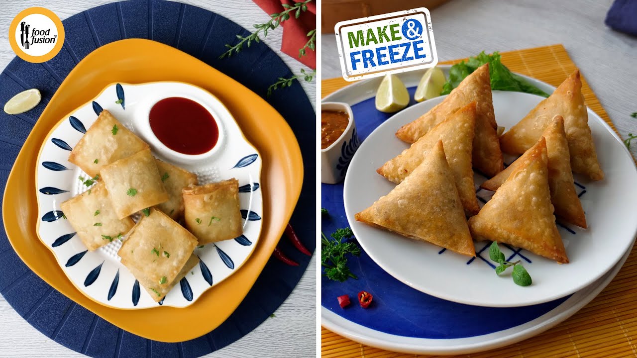 Make and Freeze Chicken Mini Box Patties & Cheese Paneer Samosa By Food Fusion (Ramzan Special)