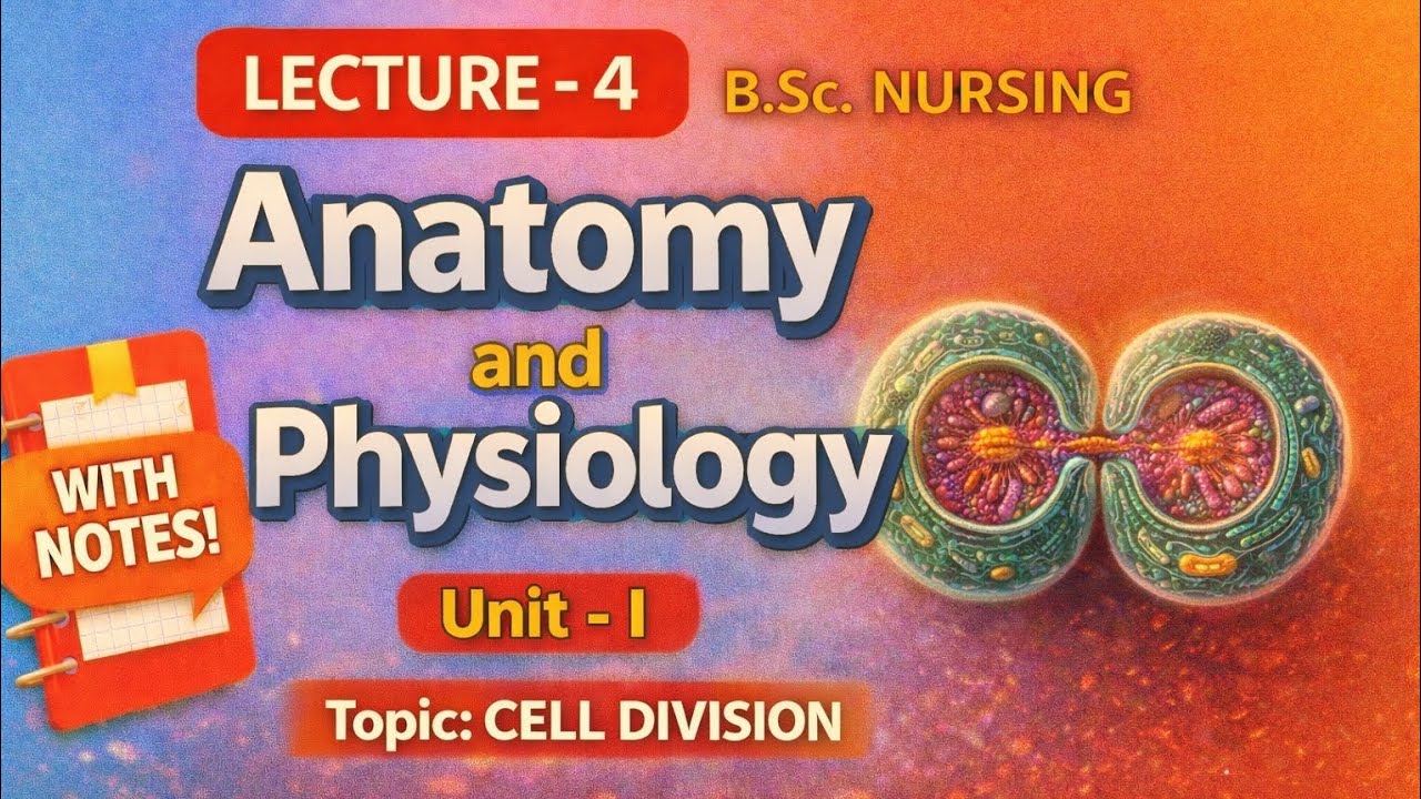 Anatomy & physiology ll Cell ll Bsc nursing 1 semester ll Lecture #4