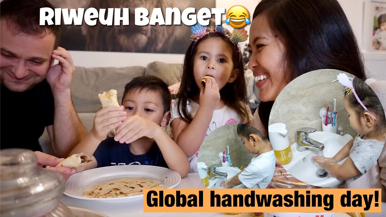 SERUNYA BIKIN PANCAKE SAMA ANAK2 BULE - GLOBAL HAND WASHING DAY // SIMPLEWAY C1