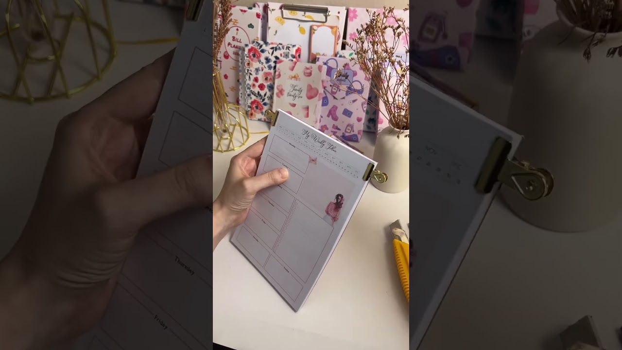 Делаем самодельный блокнот-подставку 📓✨💖 Еженедельный планировщик 👏