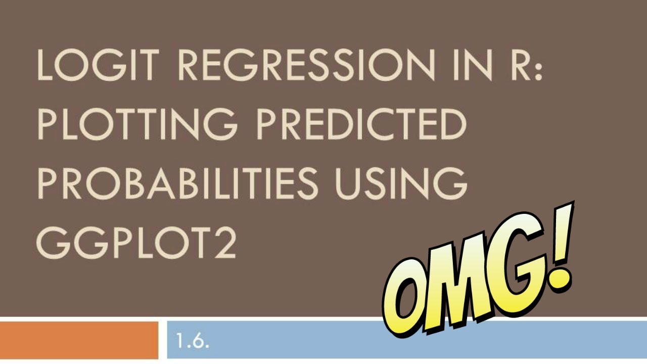 LOGIT REGRESSION IN R: PLOTTING PREDICTED PROBABILITIES USING GGPLOT2!!! #1.6