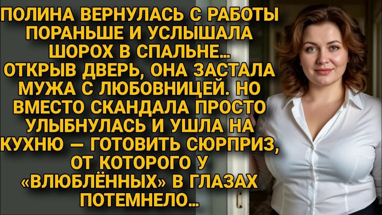 Полина застала мужа с любовницей — и приготовила такой сюрприз, что те онемели