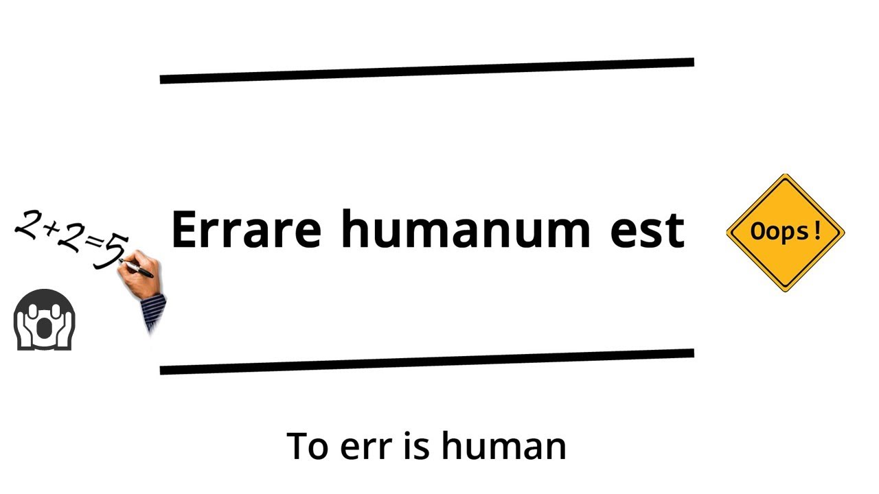 Errare humanum est | Seneca, Jerome and neuter | Verbis Latinis