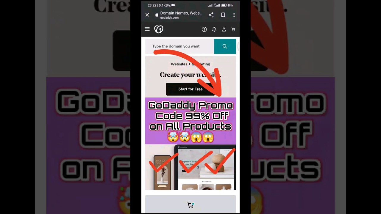 🔥GoDaddy.com 99% off 🤯😱 Domain and hosting Promo Codes for Limited time #shorts #promocodes #godaddy