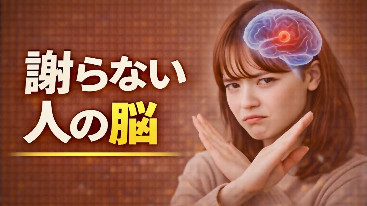 【脳科学】なぜあの人は絶対に謝らないのか？謝れない人の脳と心理・正しい対処法