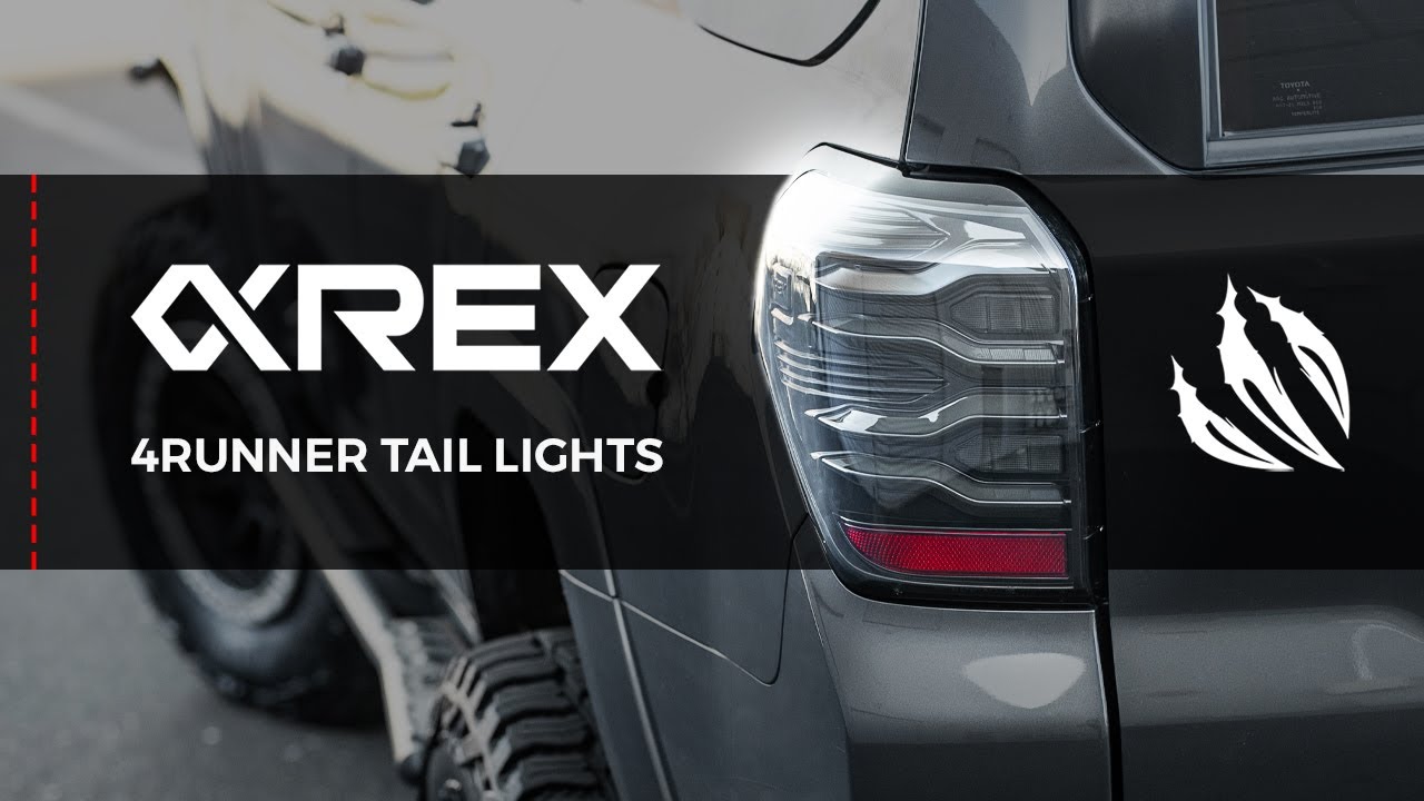 AlphaRex Alpha Black LUXX Series Tail Lights For 5th Gen 4Runner - Full Overview