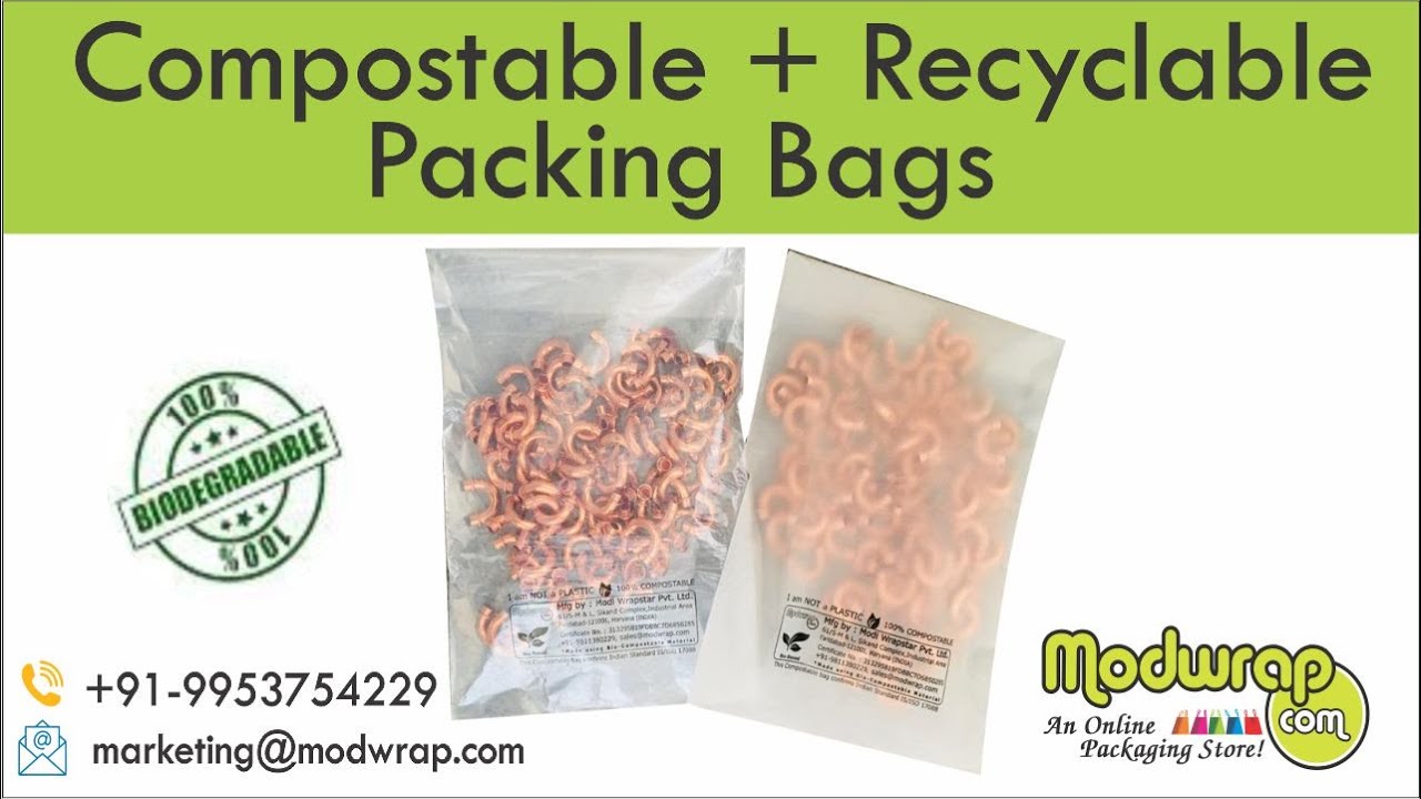 Biodegradable/Compostable Packaging Bags