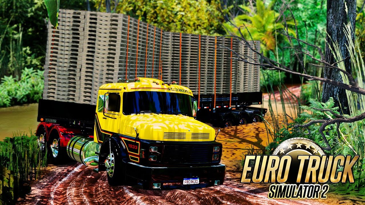 O COMBOIO DE TRITREM SOFREU NA ESTRADA DE TERRA COM ATOLEIROS! - EURO TRUCK SIMULATOR 2
