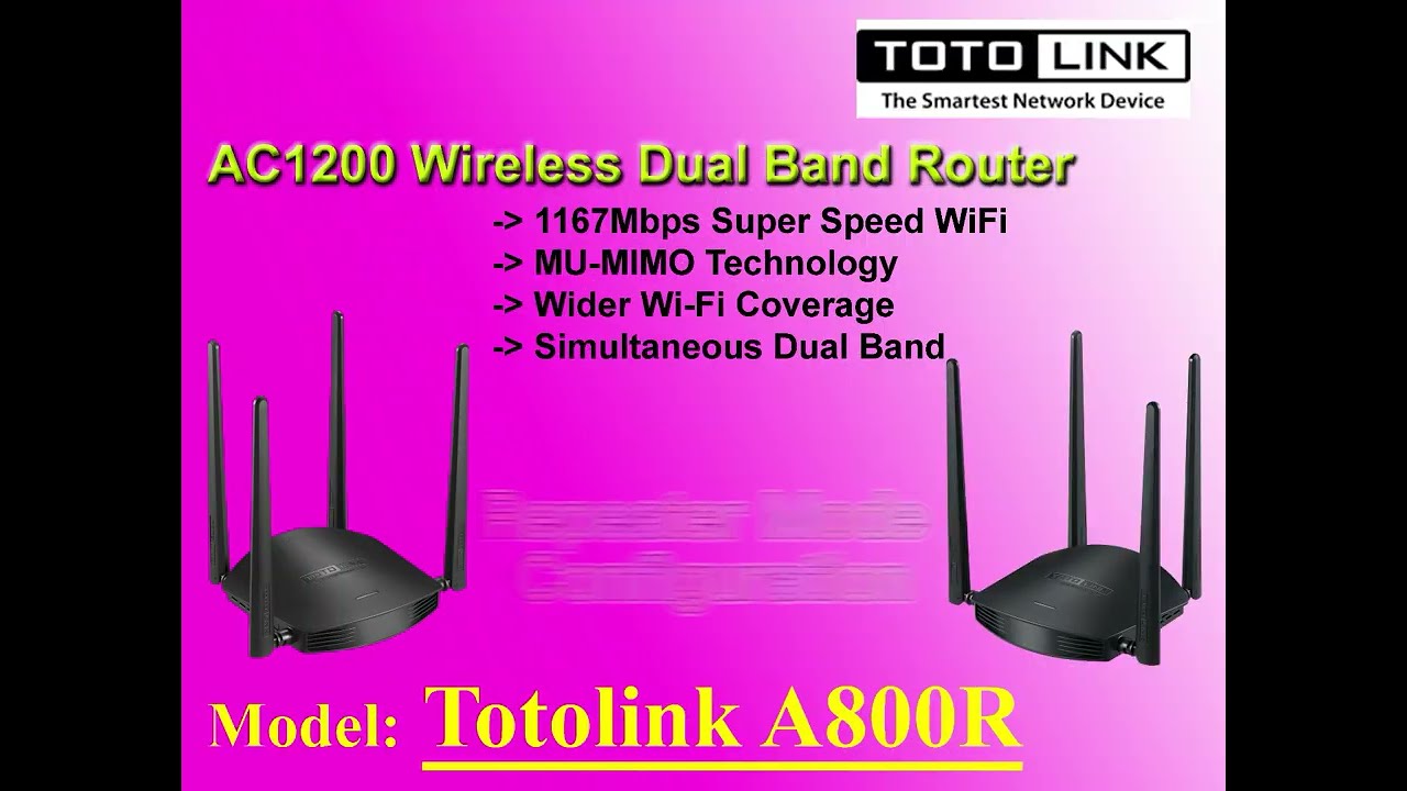 TOTOLINK A800R Unbox with Repeater Setup Guide