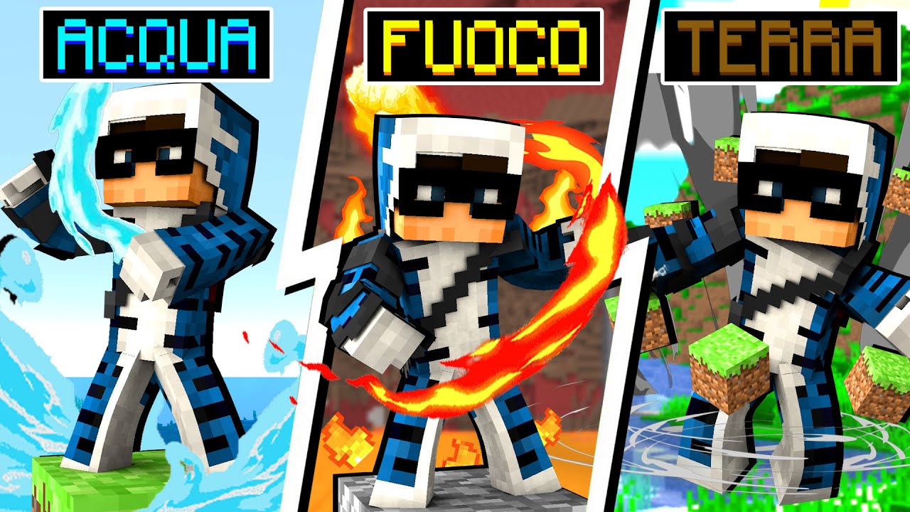 DIVENTO IL MAESTRO DEGLI ELEMENTI SU MINECRAFT - ITA