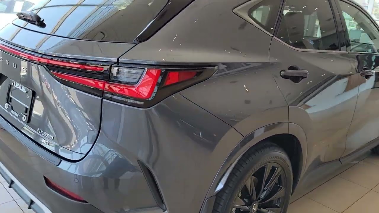 2022 NX 350 F Sport 3 - Cloudburst Grey with Circuit Red Interior