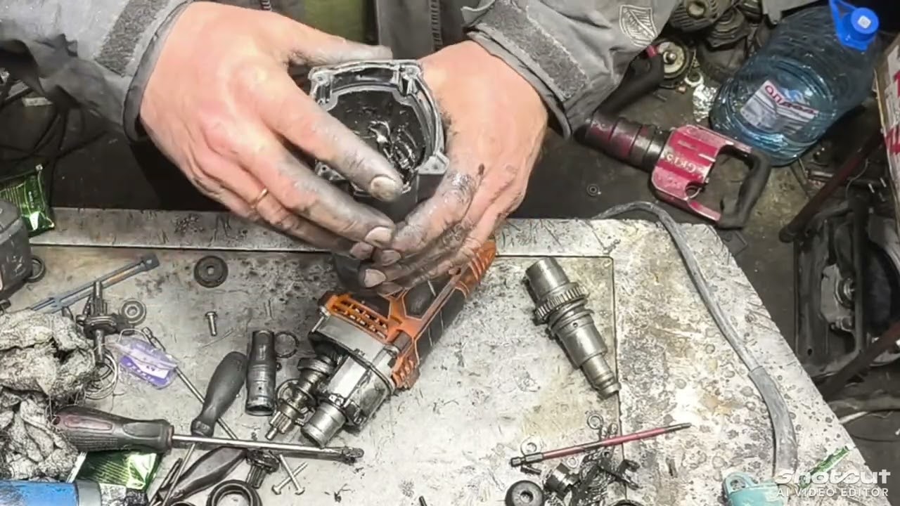 Получил запчасти Makita, Metabo , ремонт удара AEG KH24ie