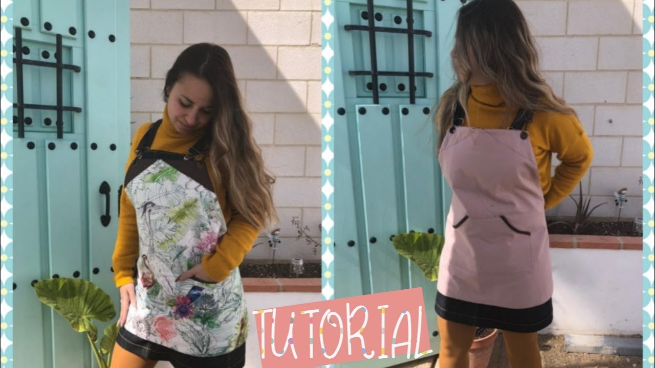 Como hacer un -Delantal reversible -DIY-TUTORIAL-