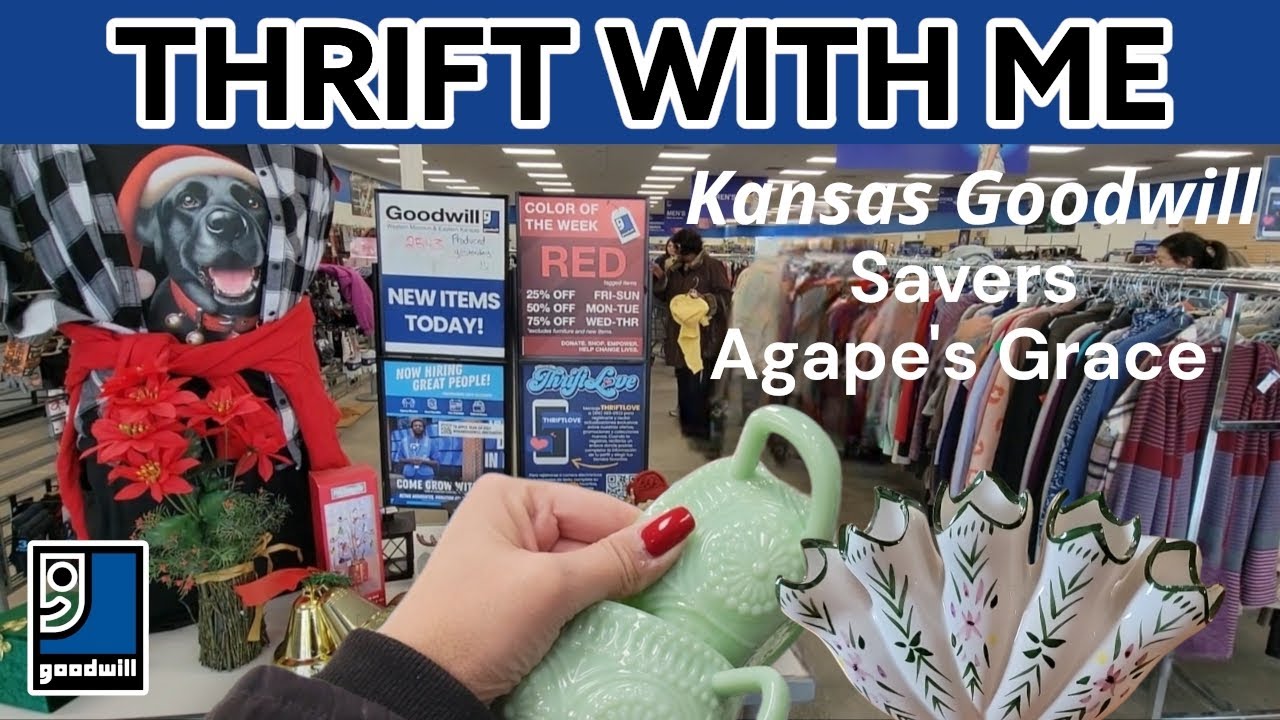 I Would Call This A Success! Goodwill & Savers Thrift With Me! Vintage Home Decor + Santa Rides In!