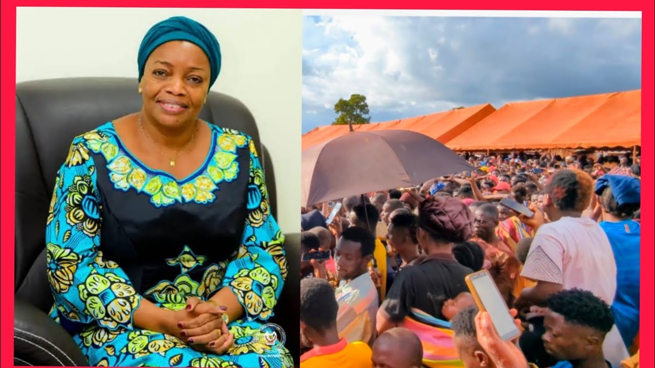 UJUMBE KUTOKA WAZIRI WA CONGO EVE BAZAIBA KWA WAKIMBIZI WA NYARUGUSU CAMP 