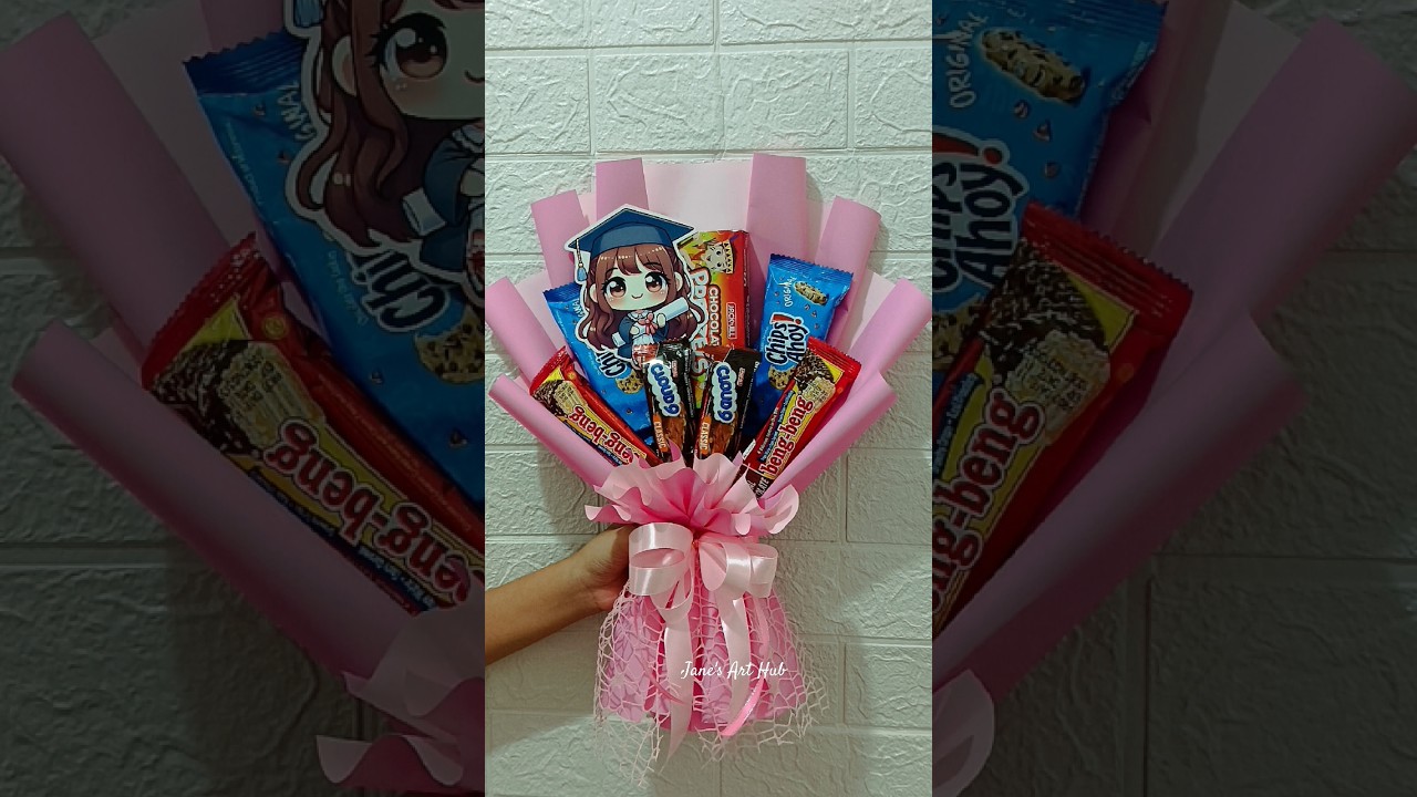 Chocolate Bouquet for Graduation#graduation ##graduationday #graduationgift #chocolatebouquet #diy