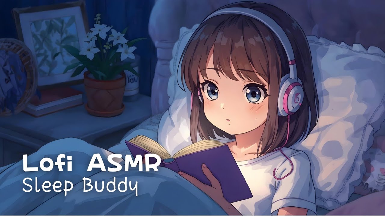 Velvet Solitude 🌙 Lofi Chillhop Study Beats with ASMR Whisper | Cozy Night Reading & Calm Focus