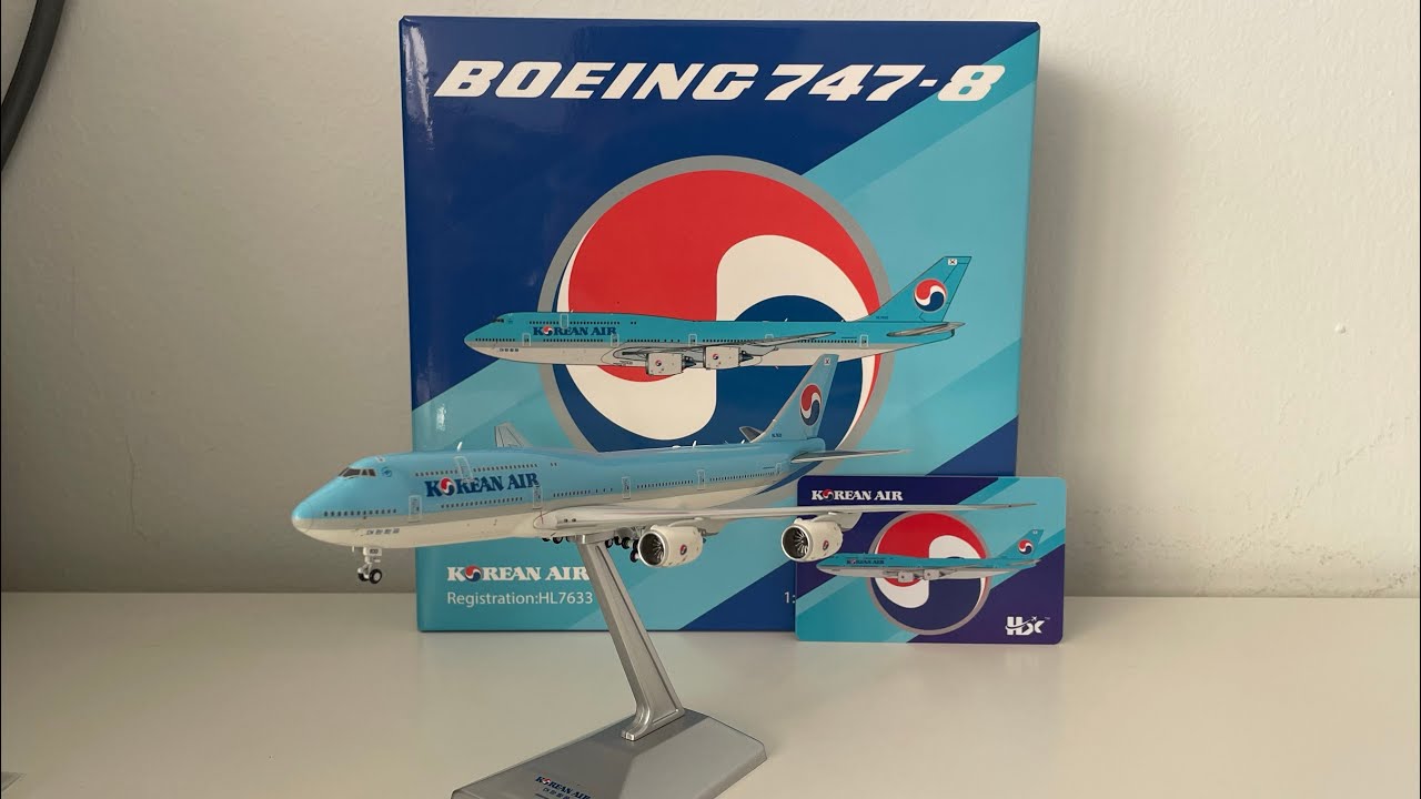 Model Unboxing - 1:400 HX Models Korean Air Boeing 747-8 HL7633