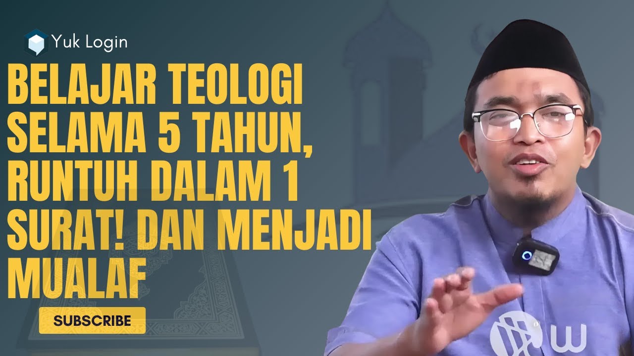 Belajar Teologi 5 Tahun, Runtuh dalam 1 Surat! Kisah Umar Mantan Penginjil Menjadi Mualaf!!