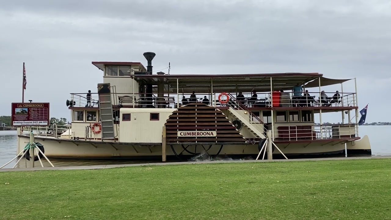 PS Cumberoona - Departing for Lake Mulwala Luncheon Cruise