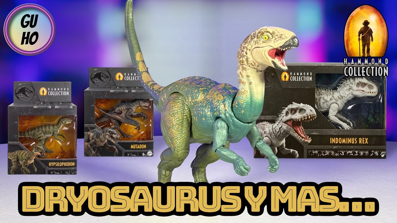 Reseña de DRYOSAURUS y NUEVOS HAMMOND COLLECTION | Jurassic World | MATTEL | GUHOVERSO