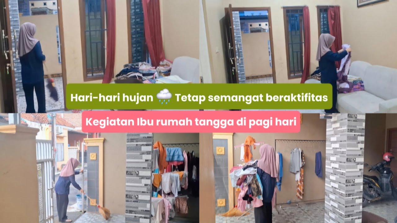 Hari-hari hujan tetap semangat beraktifitas | Kegiatan Ibu Rumah Tangga || VLOG IRT
