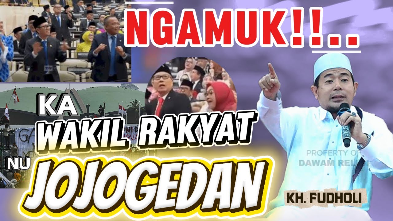 KH. FUDHOLI M4R4H ‼️..  KA WAKIL RAKYAT NU JOJOGEDAN DI GEDUNG DPR - PHBI KP. CILAYANG MAJA MASJID
