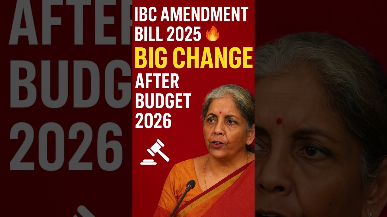 IBC Amendment Bill 2025 🔥 Big Change After Budget 2026  Current Affairs Explained
