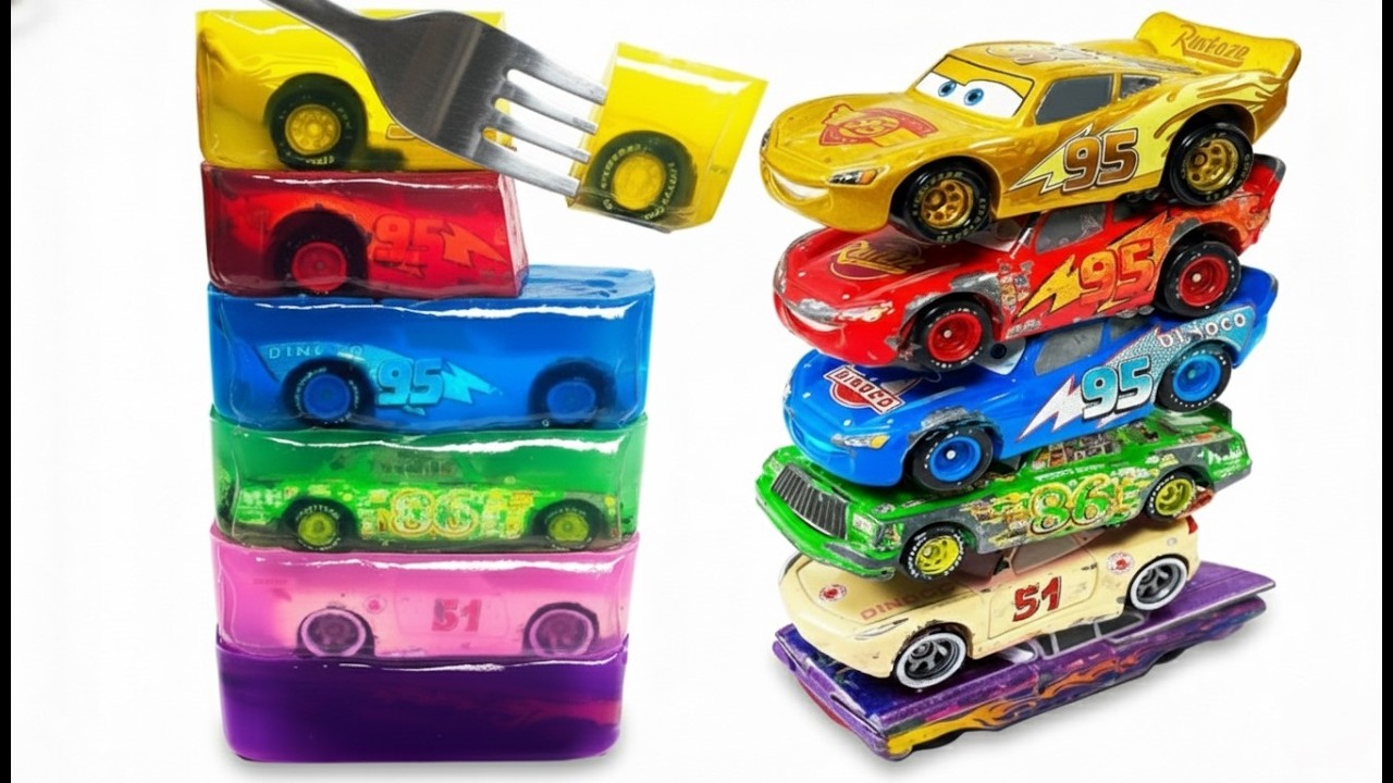 Lightning McQueen Disney Cars! Satisfying Jelly Cutting Tomica Edition vol. 10