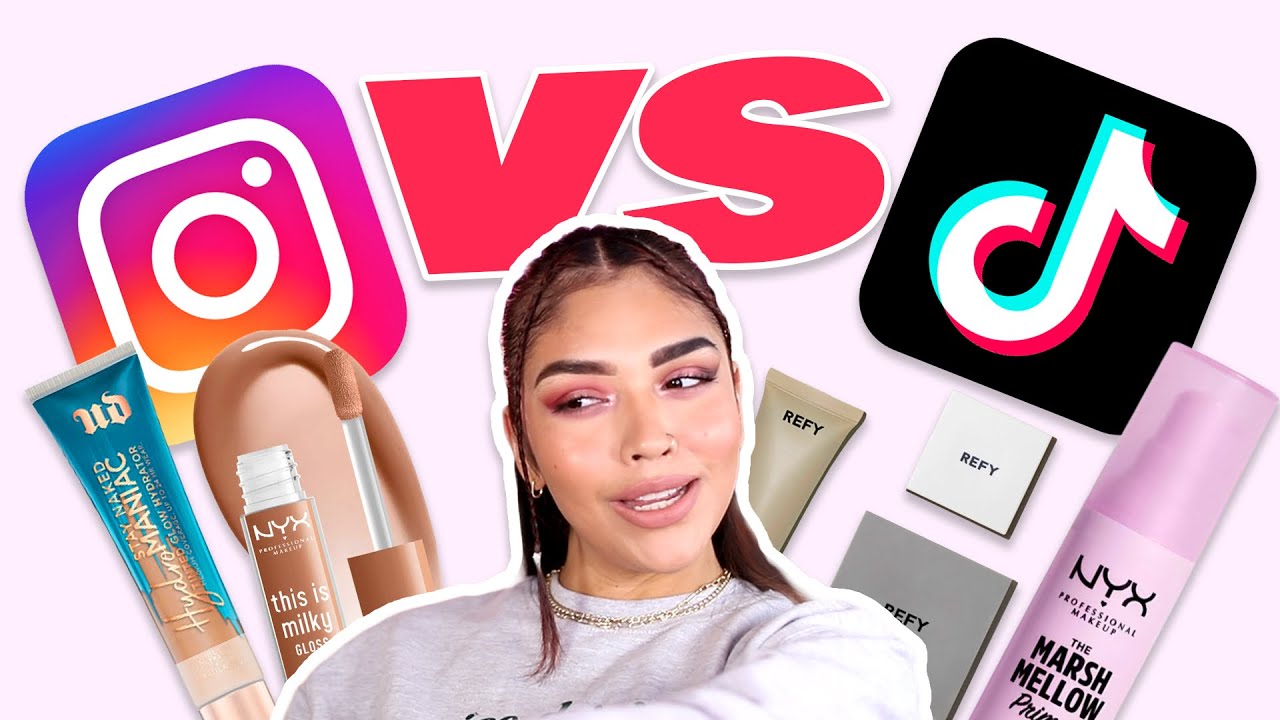 TIKTOK MAKEUP VS. INSTAGRAM MAKEUP!