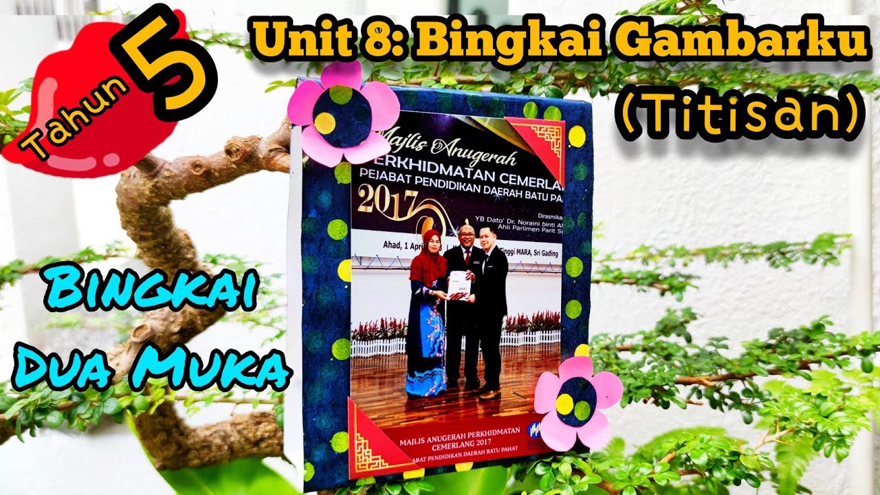 PSV Tahun 5 Unit 8 Bingkai Gambarku (Titisan) m/s 70 Bingkai Dua Muka 滴蜡相框 Wax Drip Art Photo Frame
